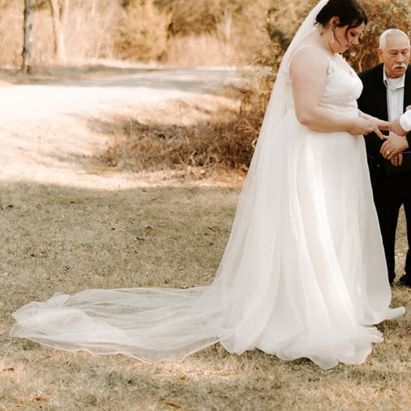 Elegant White Lace Wedding Dress - Picture 10 of 10